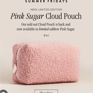 Summer Fridays Cloud Pouch in Pink Sugar